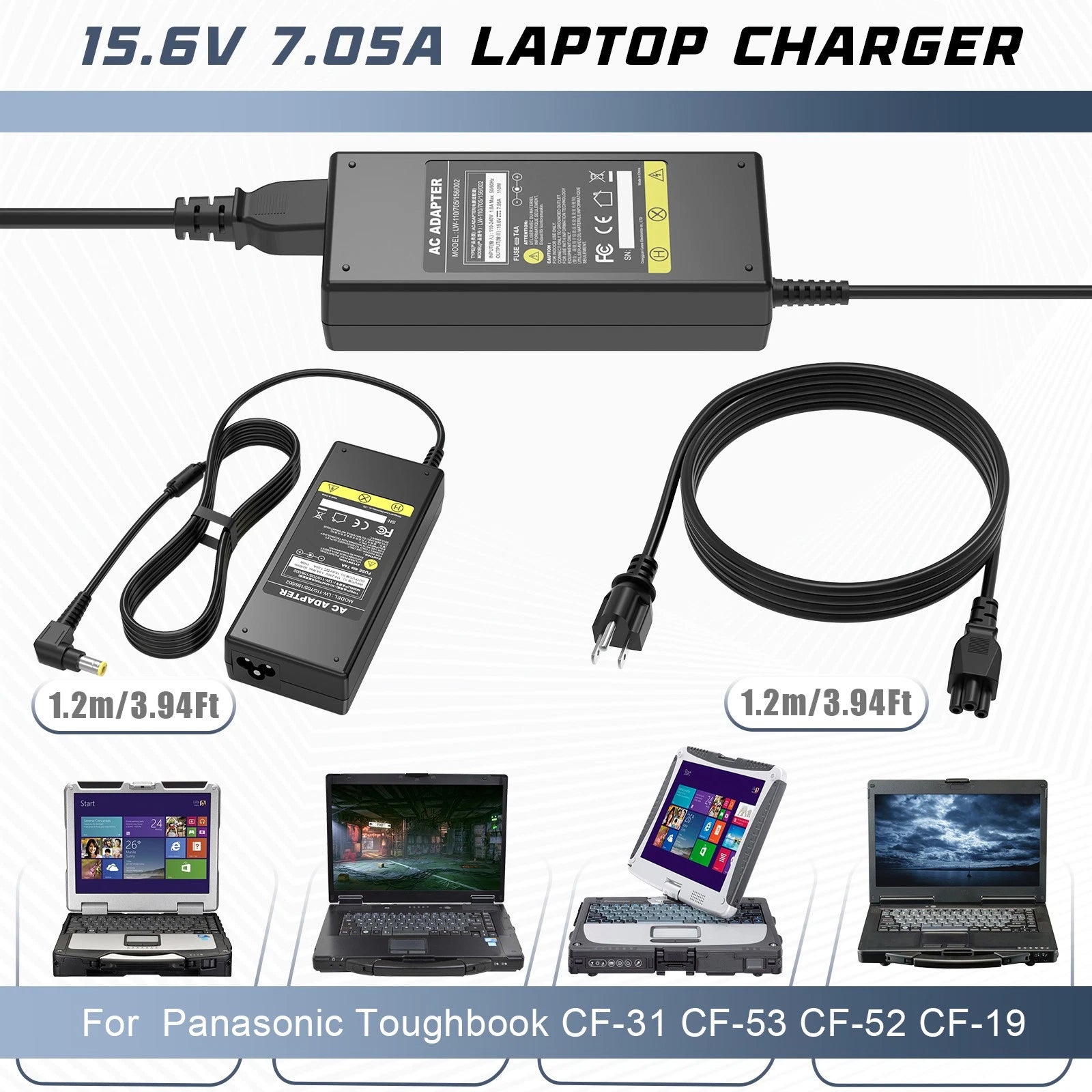 LOT 110W Charger for Panasonic Toughbook CF-54/53/52/33/31/19 FZ-55 CF-AA5713A