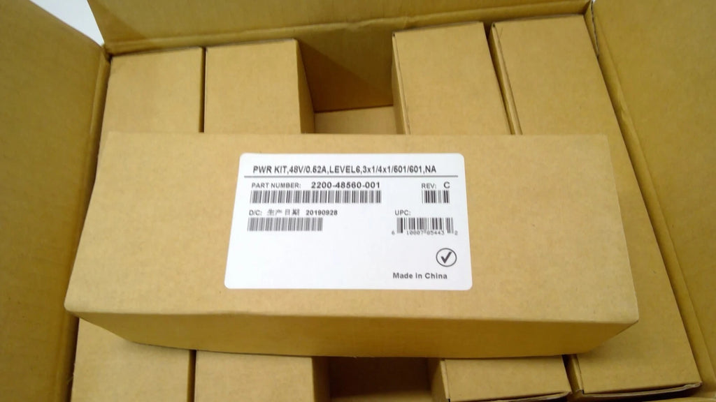 New Lot of 5 Polycom VVX 2200-48560-001 Power Adapter Kits 48V 0.52A