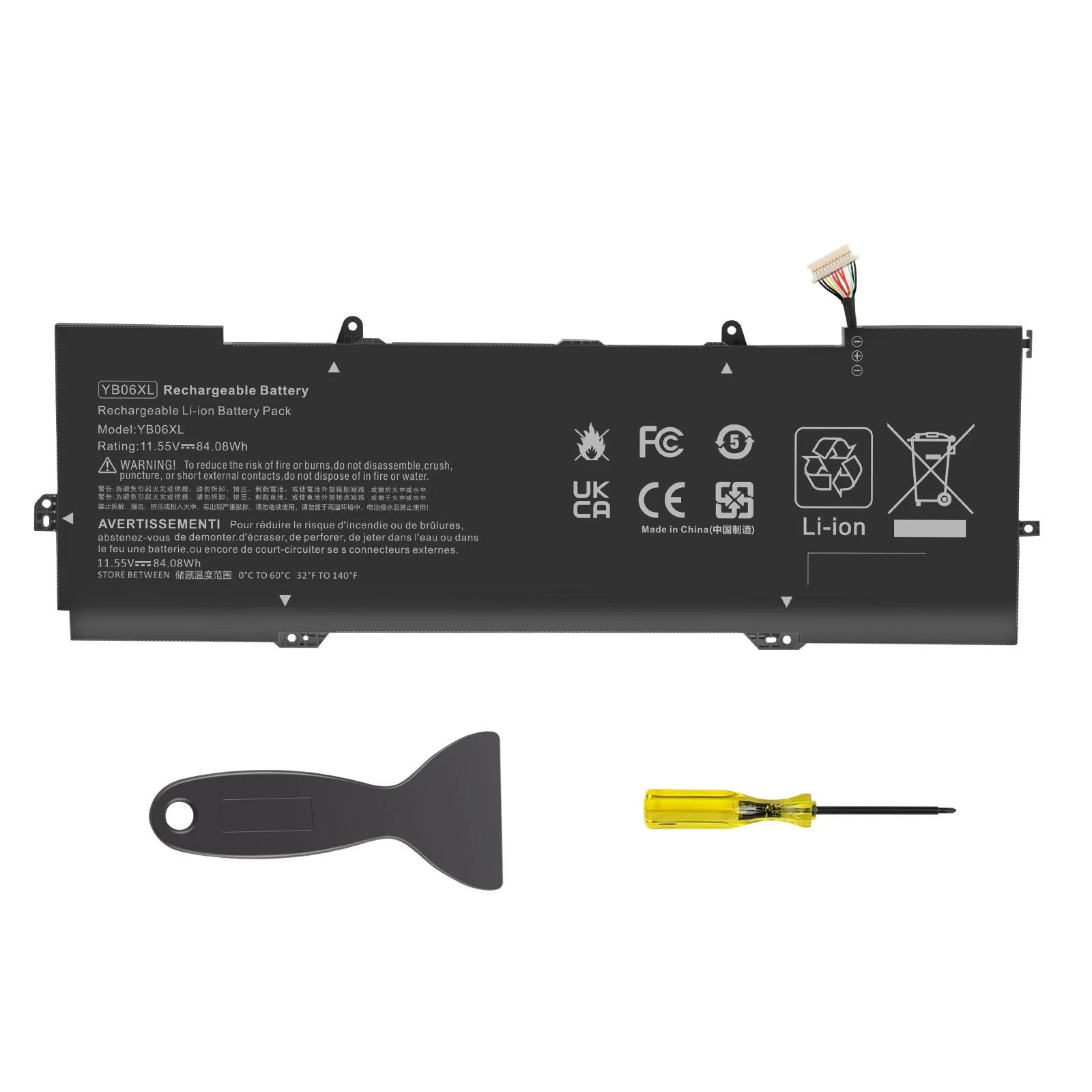 YB06XL HSTNN-DB8H Battery For HP Spectre X360 Convertible 15-CH 15T-CH 84.08Wh