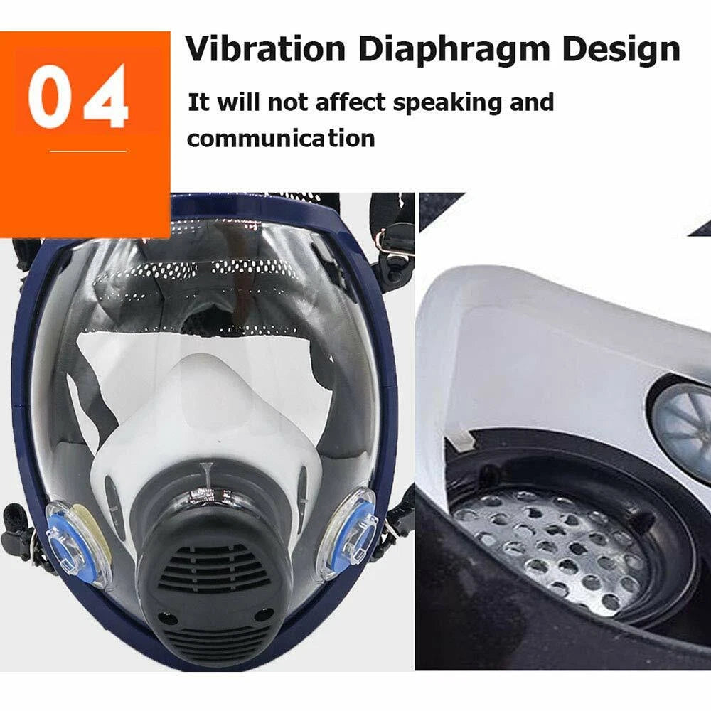 Full Face Respirator 15 in 1 Gas Mask For Spraying Painting Chemicals Safety