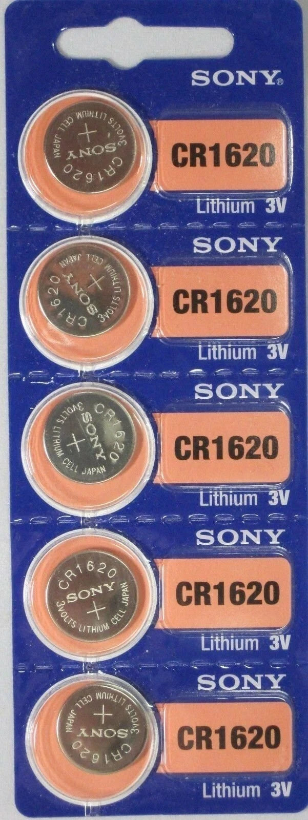 SONY CR1620 DL1620 3V Coin Lithium Battery x 25