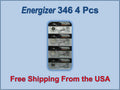 4 Pcs Energizer Silver Oxide 346 1.55V Batteries