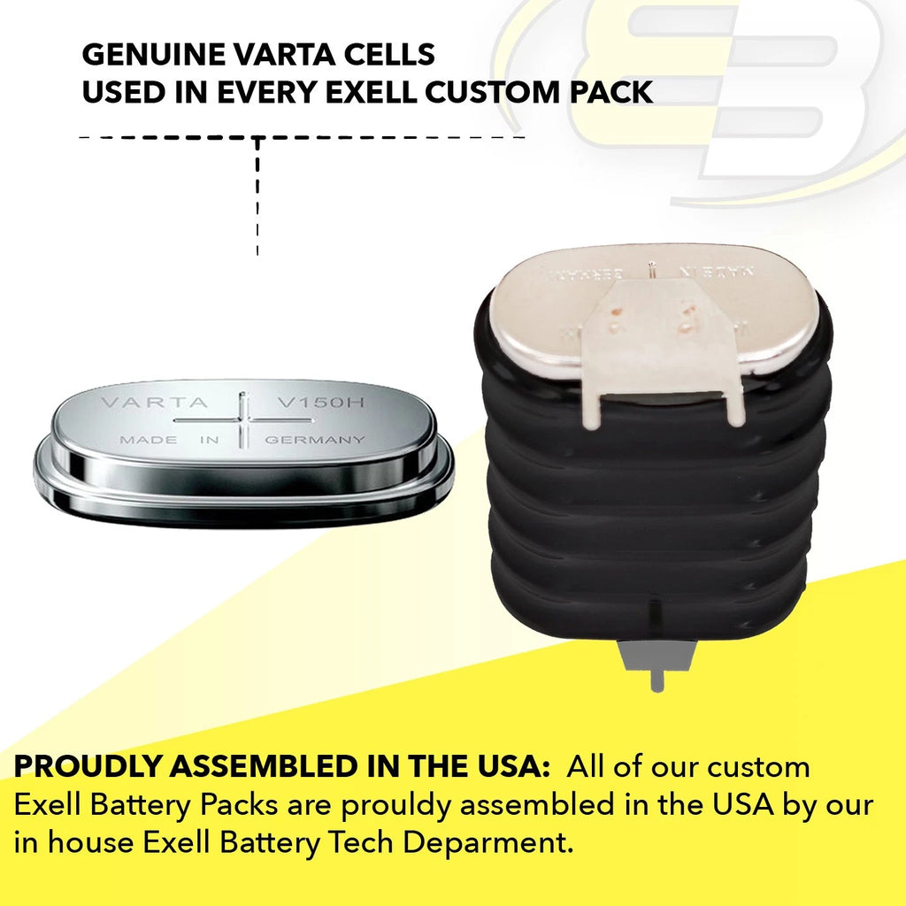Exell 6/V150H-3P 7.2V 150mAh NiMH 3-PIN Battery