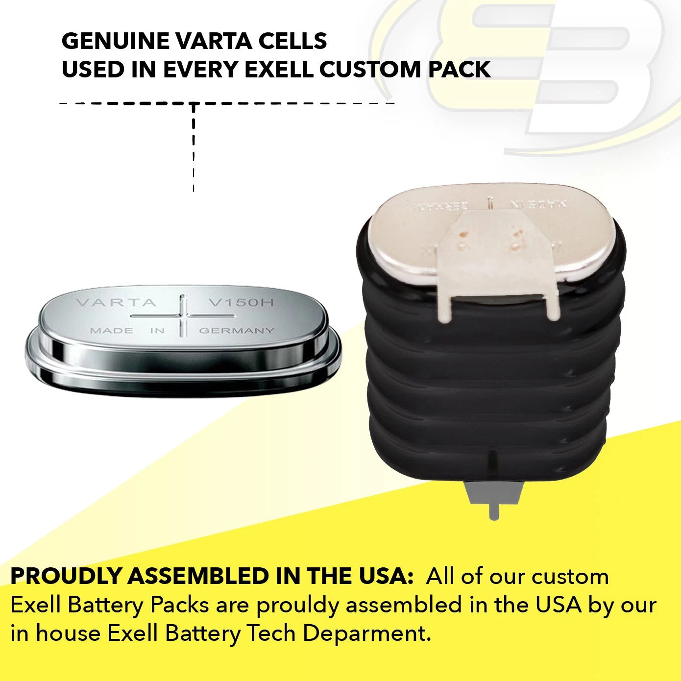 Exell 6/V150H-3P 7.2V 150mAh NiMH 3-PIN Battery