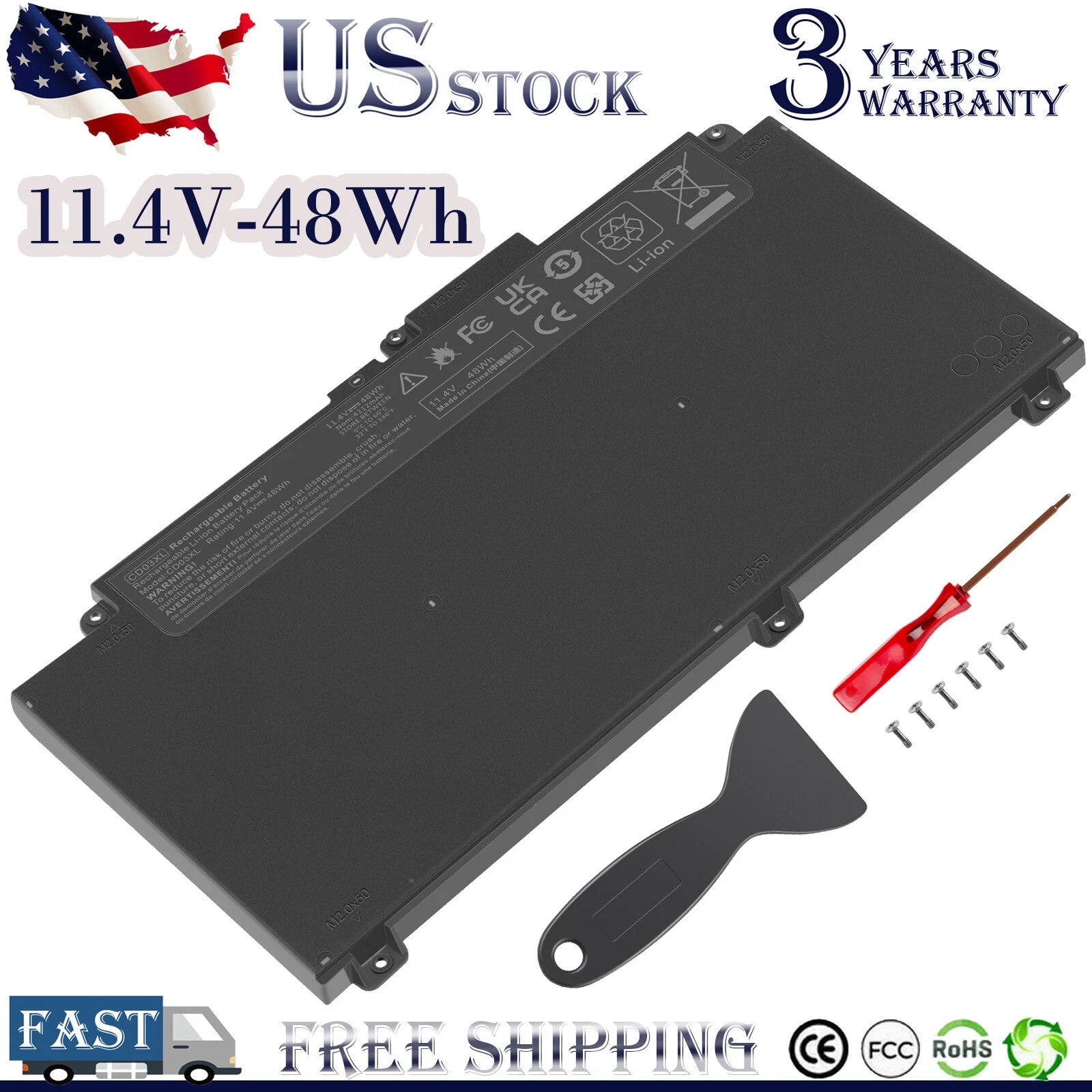 CD03XL battery for HP ProBook 640 645 650 G4 G5 G7 931702-171 931719-850 48Wh