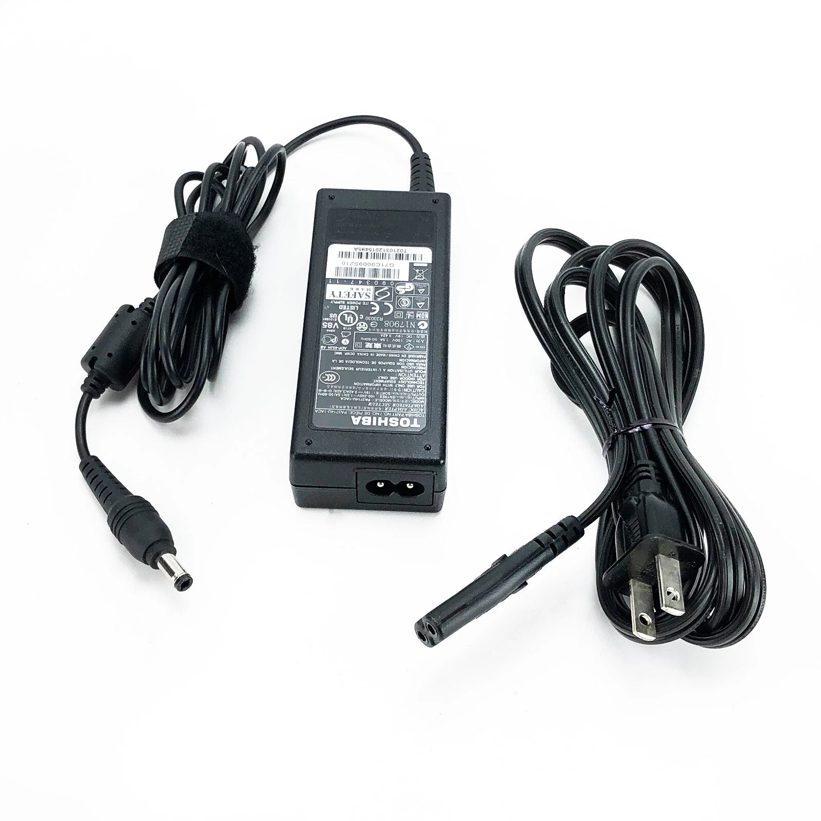 Open Box Genuine AC Adapter Charger for Toshiba Laptop with Cord 19V 3.42A 65W