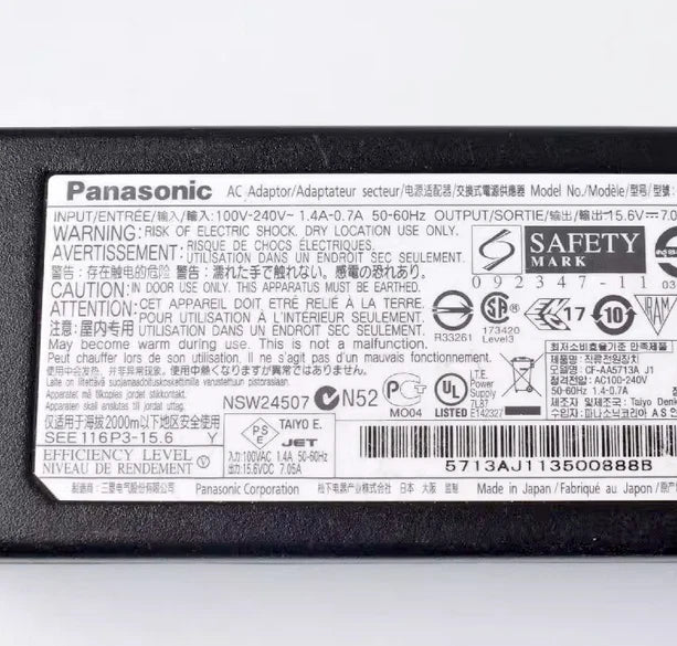 Genuine 110W CF-AA5713A AC Charger for Panasonic CF-31 CF-53 CF-52 CF-19 Adapter