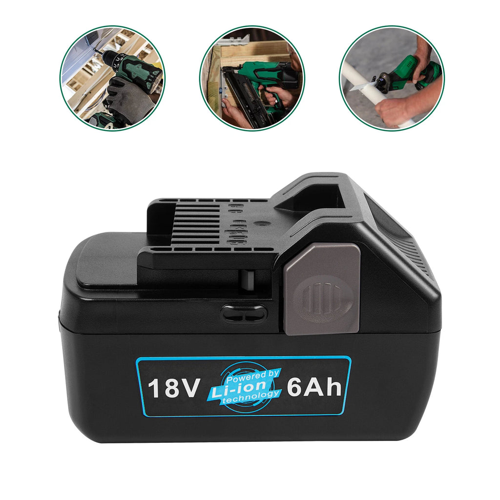 Battery / Charger For Hitachi BSL1815X 18V Volt HXP 6Ah BSL1850 BSL1825 BSL1830