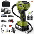 150PSI Cordless Car Tire Pump 21V Rechargeable Battery Powered Air Compressor