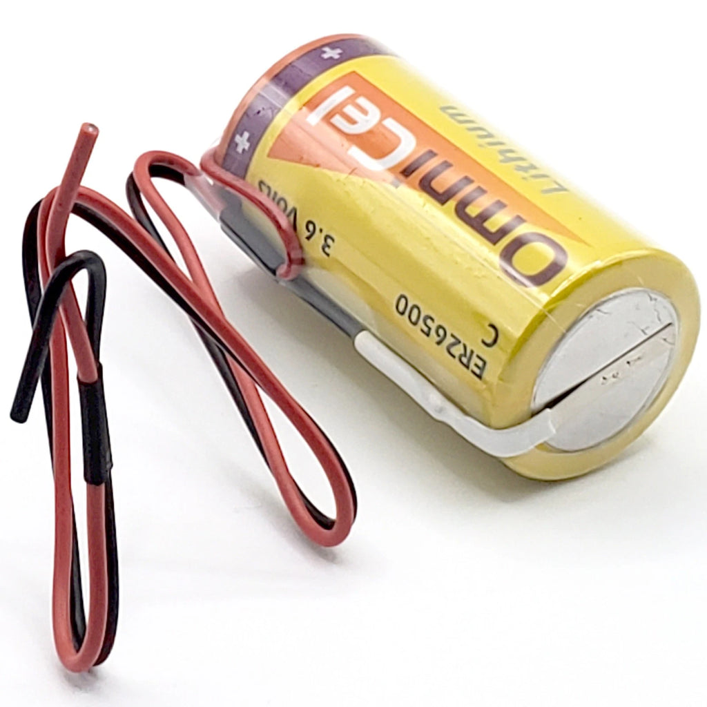 4x OmniCel ER26500 3.6V 8.5Ah Sz C Lithium Battery Wire Leads RFID AMR