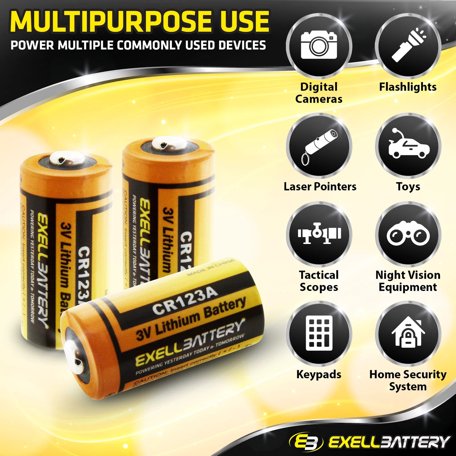 3.0V 1700mAh CR123A Lithium Battery Compatible with DL123A EL123AP SF123A 5018LC