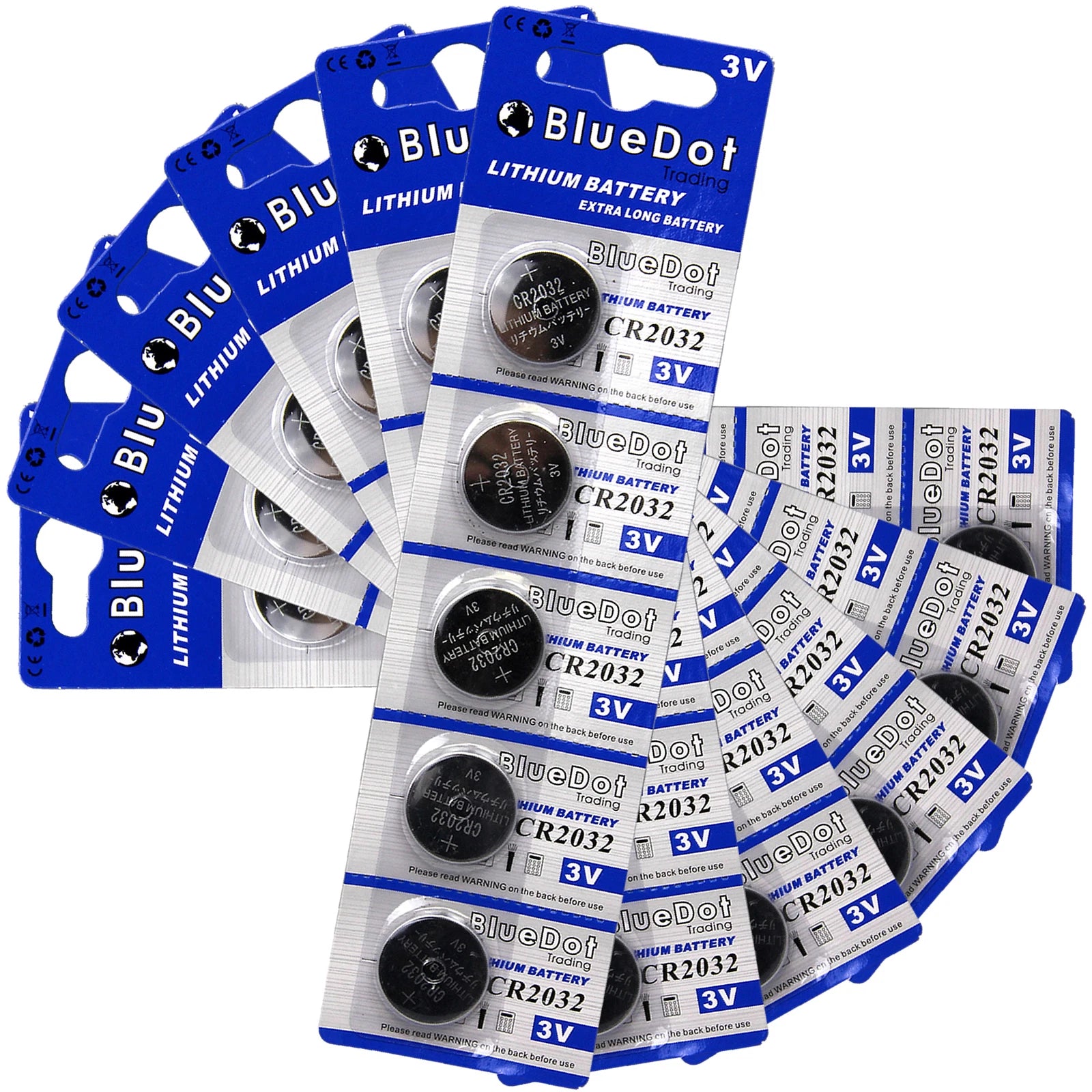 (THIRTY) 30 CR2032 DL2032 ECR2032 5004LC 3 Volt Lithium Battery Button Cell
