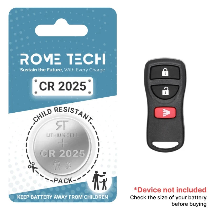 Key Fob Battery Replacement for Nissan Pathfinder 2021 2020 2019 2013 - 2002