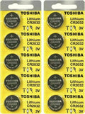 10 x New Original Toshiba CR2032 CR 2032 3V LITHIUM BATTERY DL2032-EXP-2033