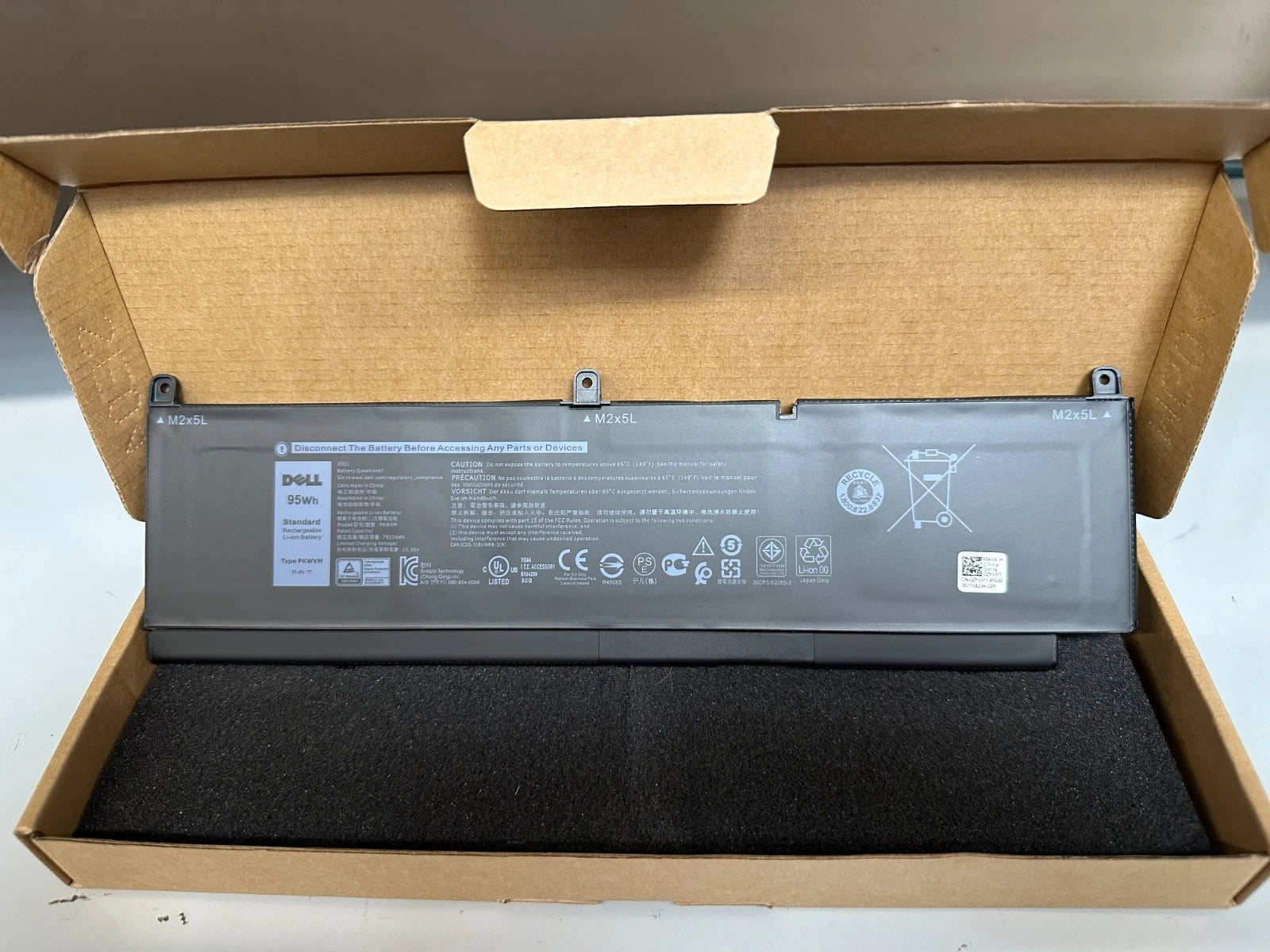 NEW OEM Genuine PKWVM Battery For Dell Precision 7550 7560 7750 7760 Series 95Wh