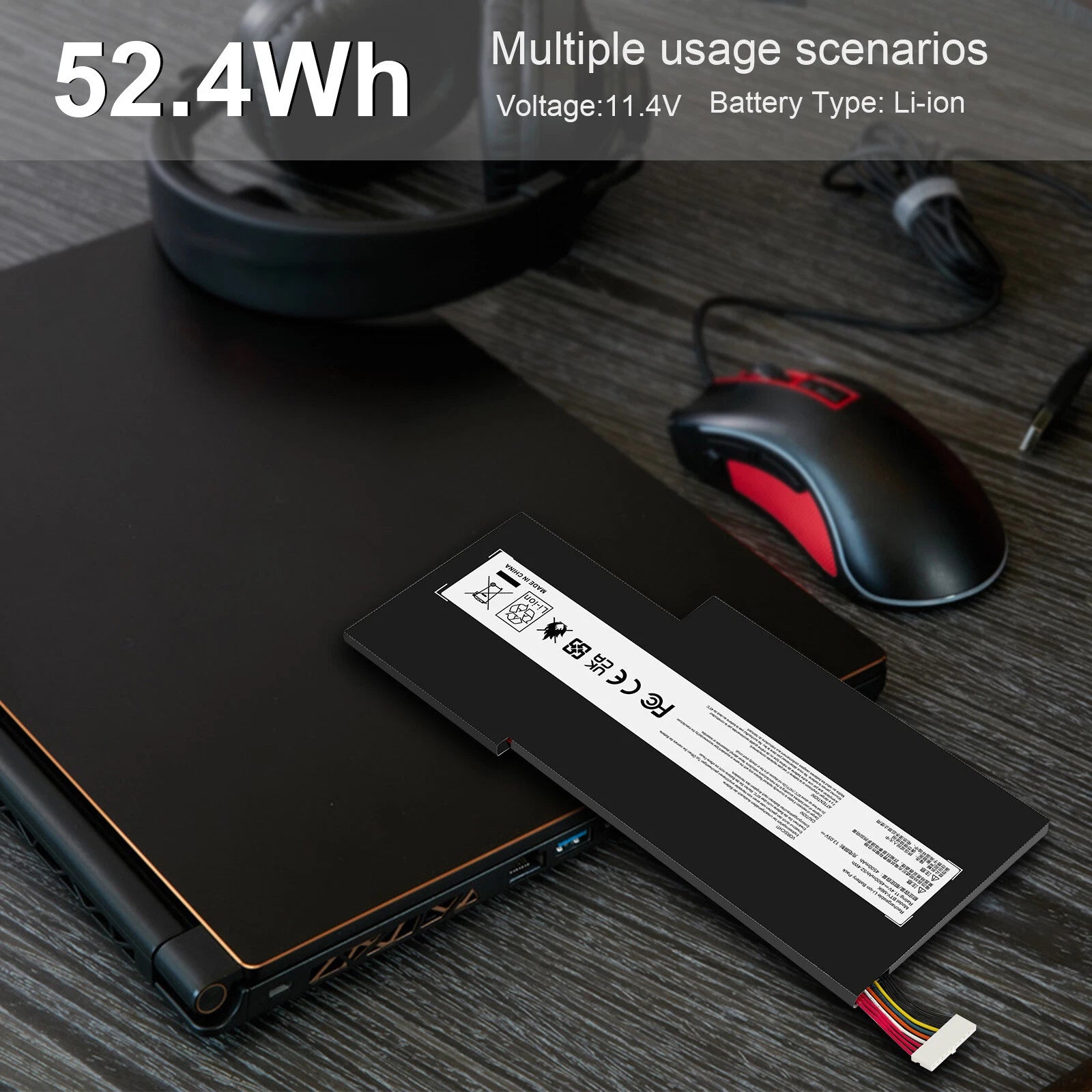 BTY-M6K battery For MSI GF65 Thin 9SD 9SE 9SEX 9SEXR 10SDR 10SE GS73VR