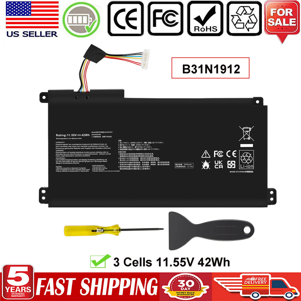 B31N1912 C31N1912 Battery for ASUS VivoBook 14-E410MA L410MA E410KA E510MA 42WH