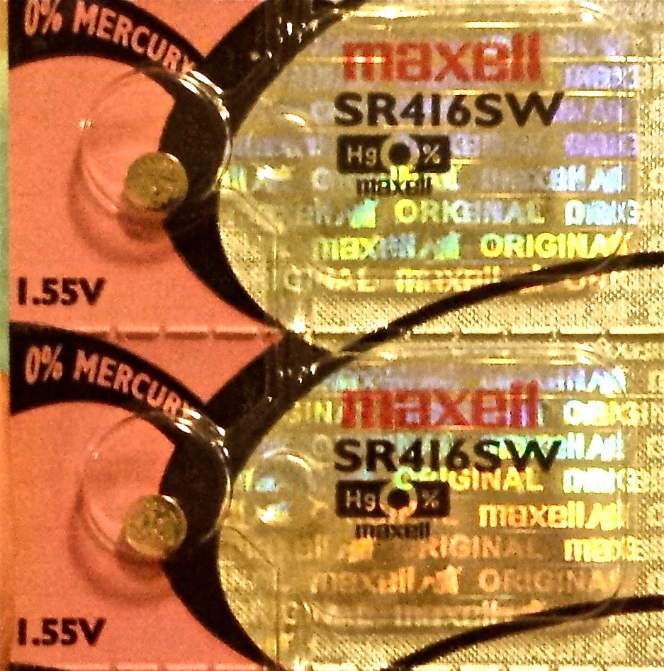 SR416SW 337 MAXELL WATCH BATTERY (2piece) SR416 SILVEROXIDE New AuthorizedSeller