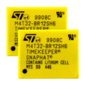 2x STMicroelectronics M4T32-BR12SH6 TIMEKEEPER CLOCK IC BATTERY and CRYSTAL