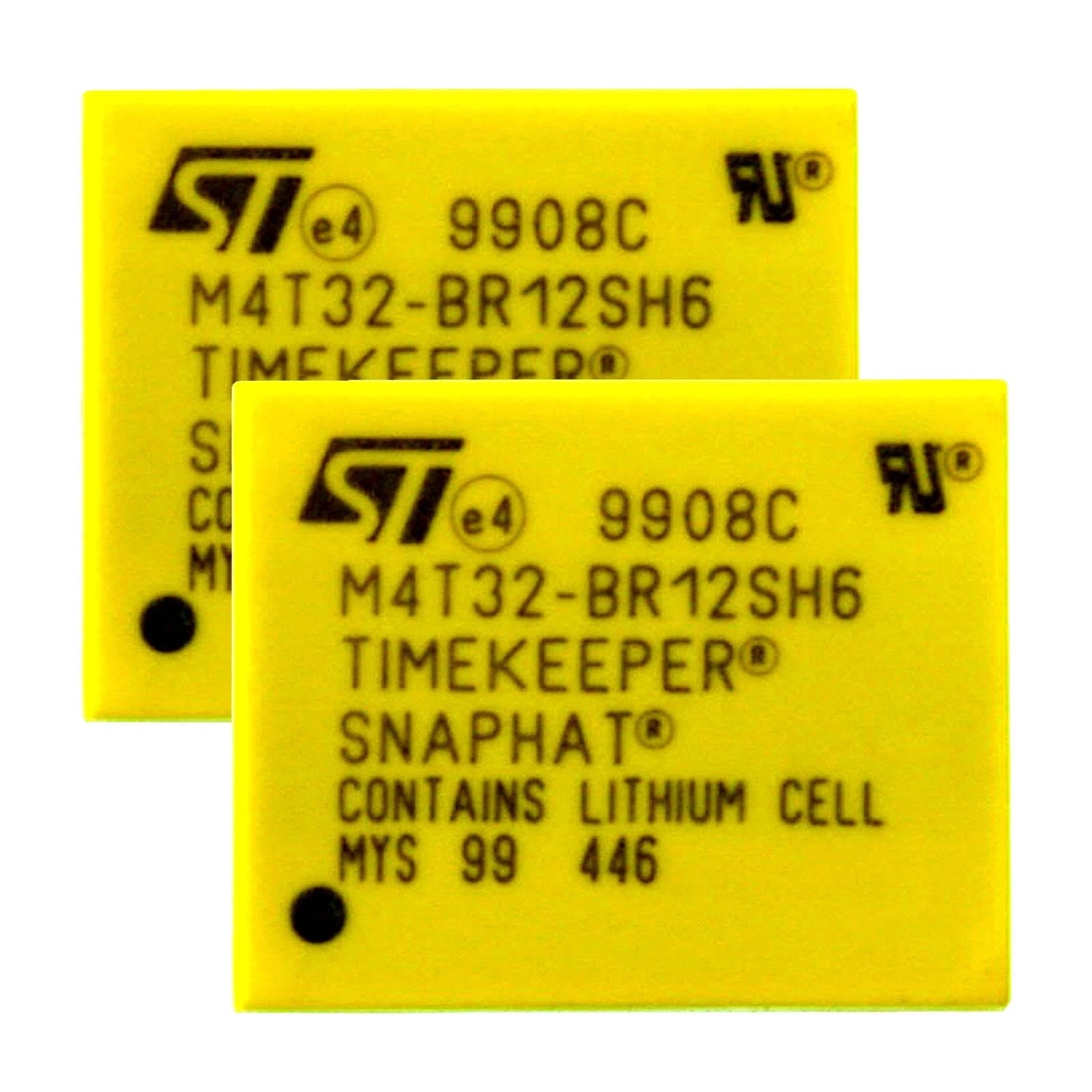2x STMicroelectronics M4T32-BR12SH6 TIMEKEEPER CLOCK IC BATTERY and CRYSTAL