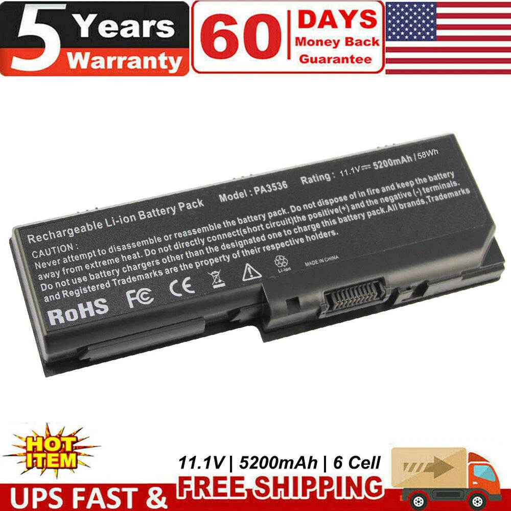 PA3536U-1BRS Battery For Toshiba Satellite PABAS100 X200 P300 L350 PA3537U-1BRS