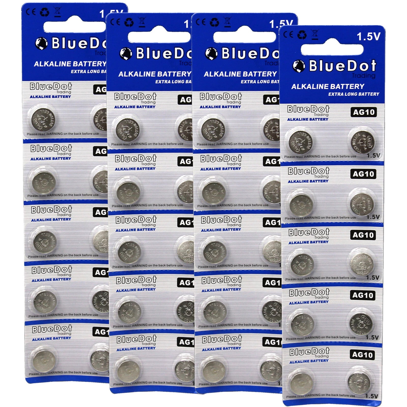 40 pcs ~ AG10 button cell alkaline batteries coin watch calculator battery size