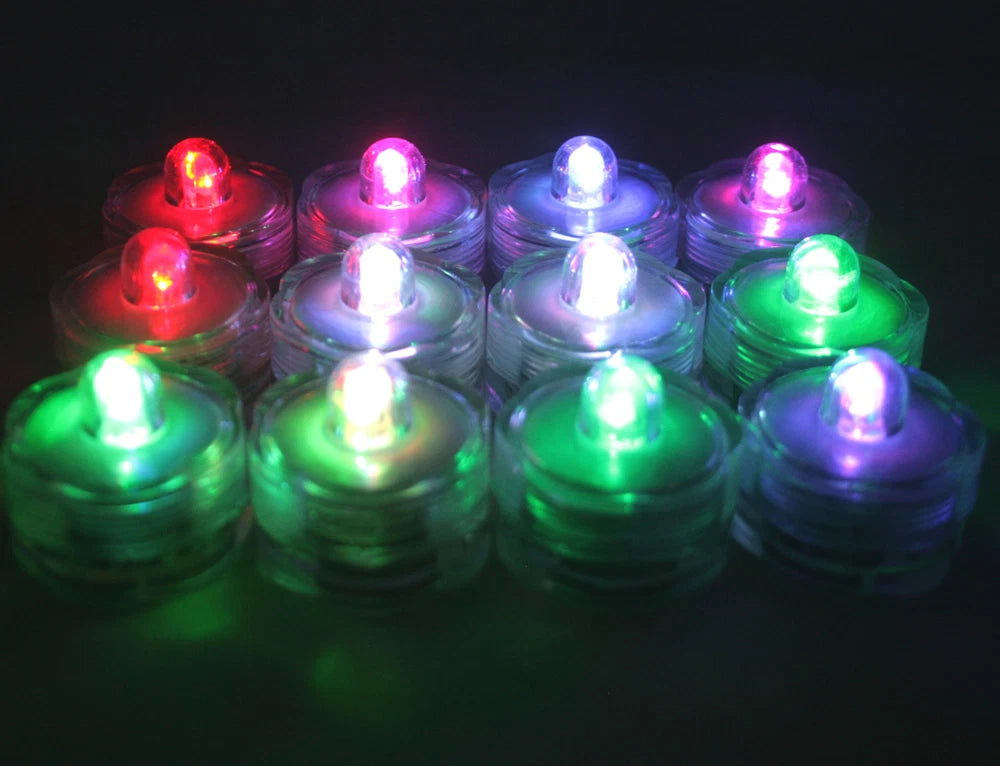 Multi-Color Changing LED really bright tealights, 48 - Candles Battery operated