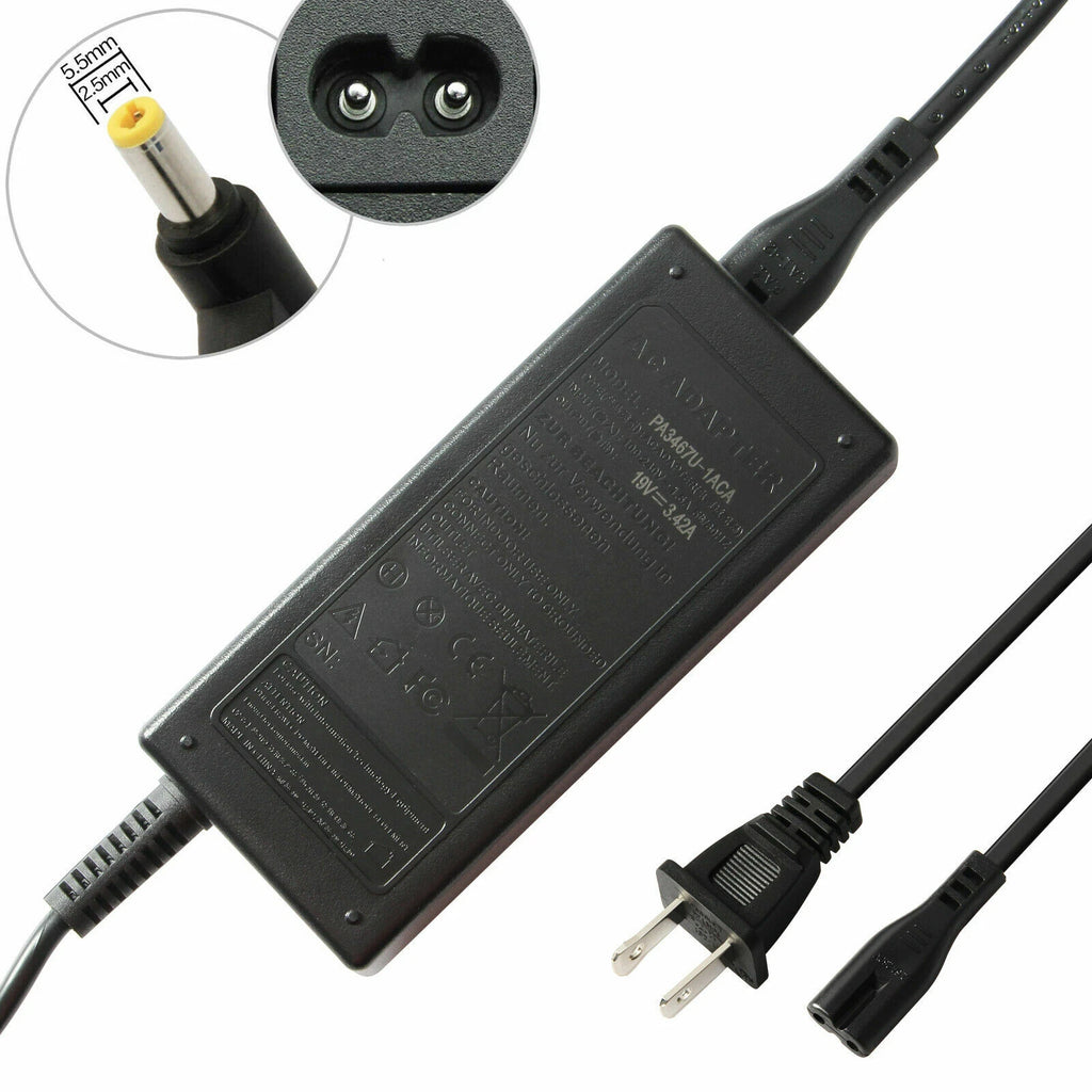19V 65W AC Adapter Charger Laptop Power Supply For Acer Asus Toshiba Gateway US