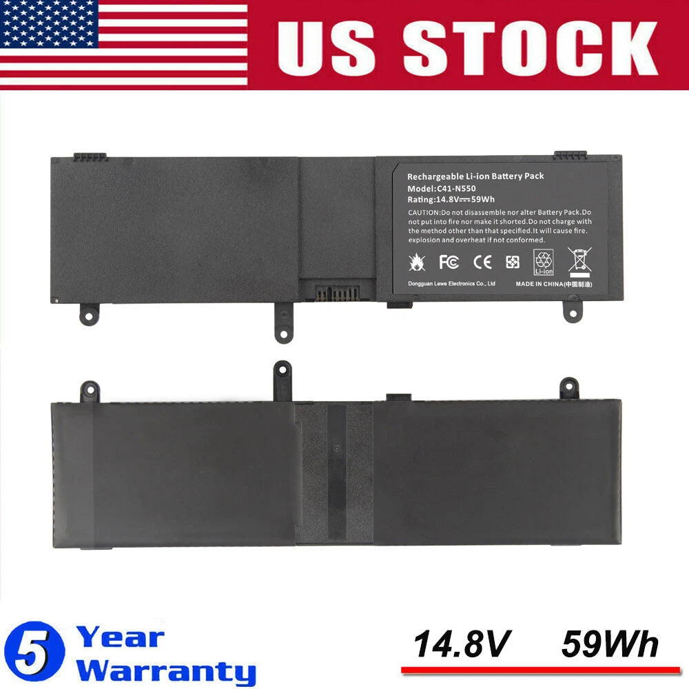 C41-N550 Battery for ASUS N550 N550JA N550JV N550J N550JK Q550L Q550LF G550 NEW