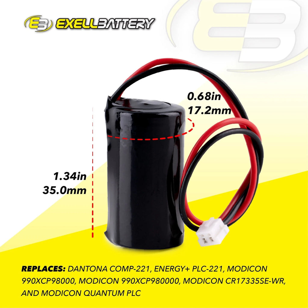 3V Lithium PLC Computer Backup Battery Compatible With 990XCP98000 COMP-221