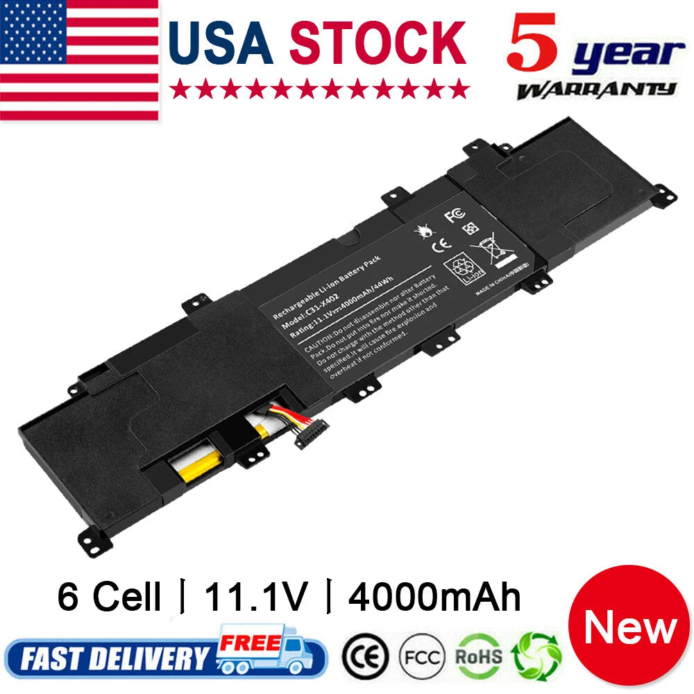 Battery C31-X402 For Asus VivoBook S300C S300CA S300E S400 S400C S400CA Series
