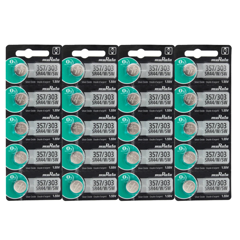 20 357 / 303 Murata Watch Batteries SR44SW SR44W LR44 FRESH