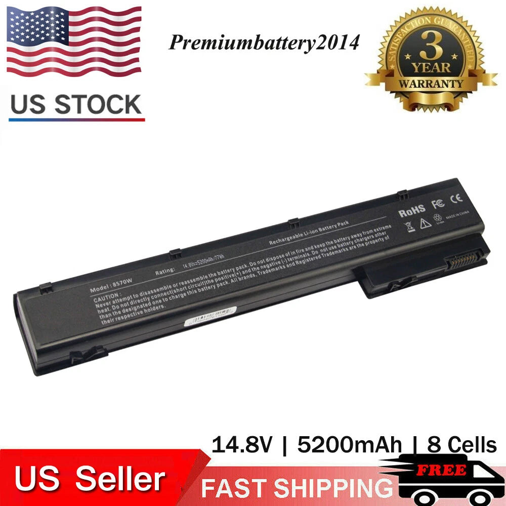 Battery For HP EliteBook 8560w 8570w 8760w 8770w Mobile Workstation VH08 VH08XL