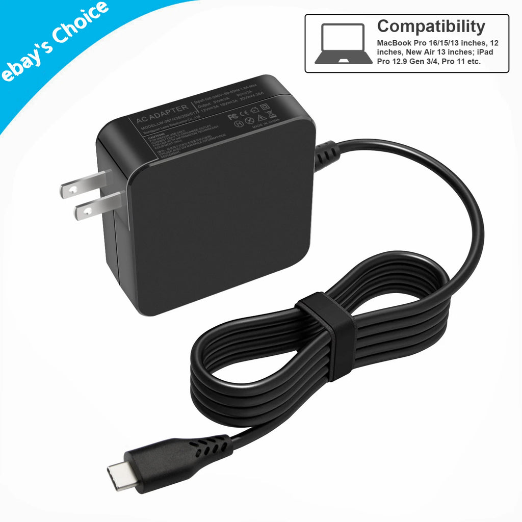 87W USB-C AC Adapter Charger for Apple MacBook Pro 15" 13" Air 13" A1719 A2179