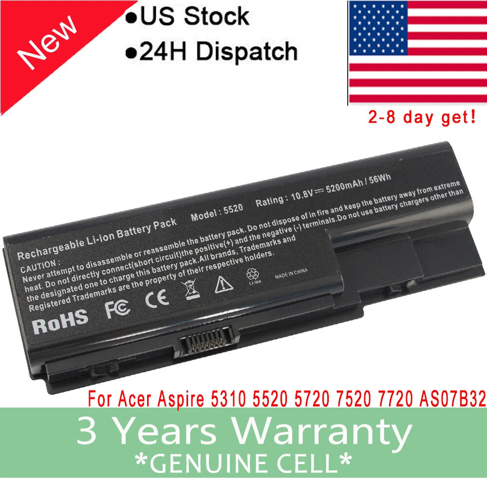 Battery For ACER Aspire 5720 5720G 5730 5730Z 5730ZG 5720Z 5720ZG AS07B41 6 Cell