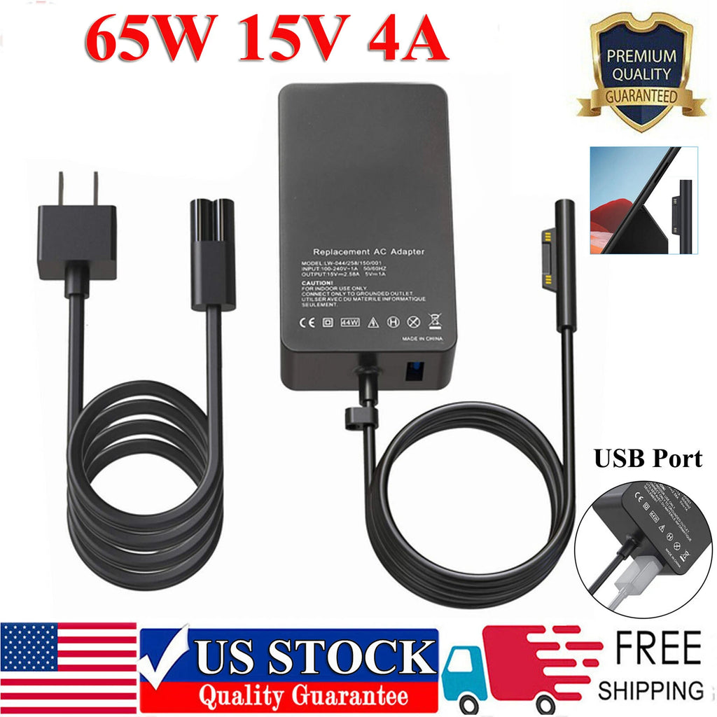 65W AC Adapter Power Charger for Microsoft Surface Pro 3 4 5 6 7 GO Tablet 1706