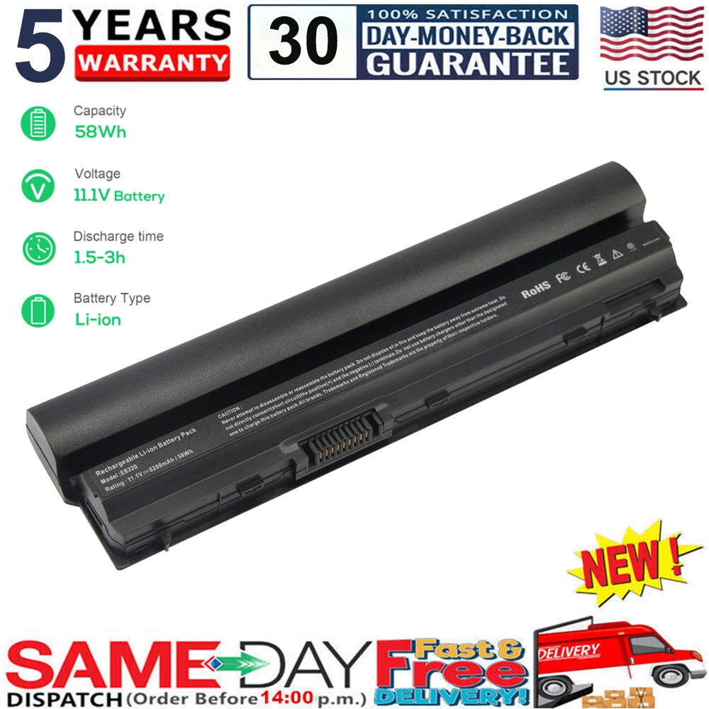 Battery for Dell Latitude E6320 E6230 E6120 E6220 E6330 E6430S RFJMW K4CP5 V7M6R