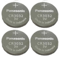 4 NEW BATTERIES PANASONIC CR3032 3v Lithium Battery FRESH Expiration 2028