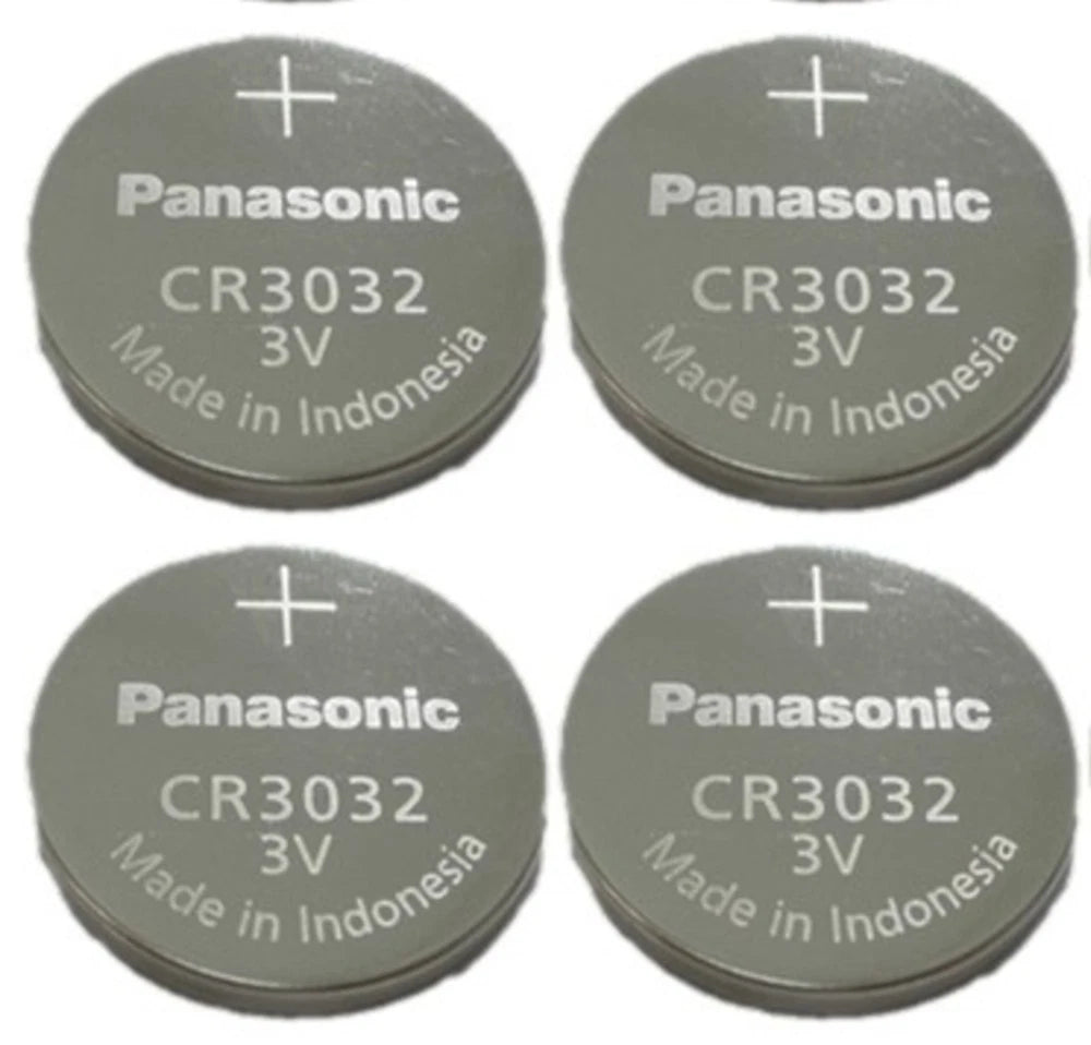 4 NEW BATTERIES PANASONIC CR3032 3v Lithium Battery FRESH Expiration 2028