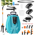 3.2gal Electric Weed Sprayer Backpack Spray Rechargeable Farm Tank Pump 6 Nozzle
