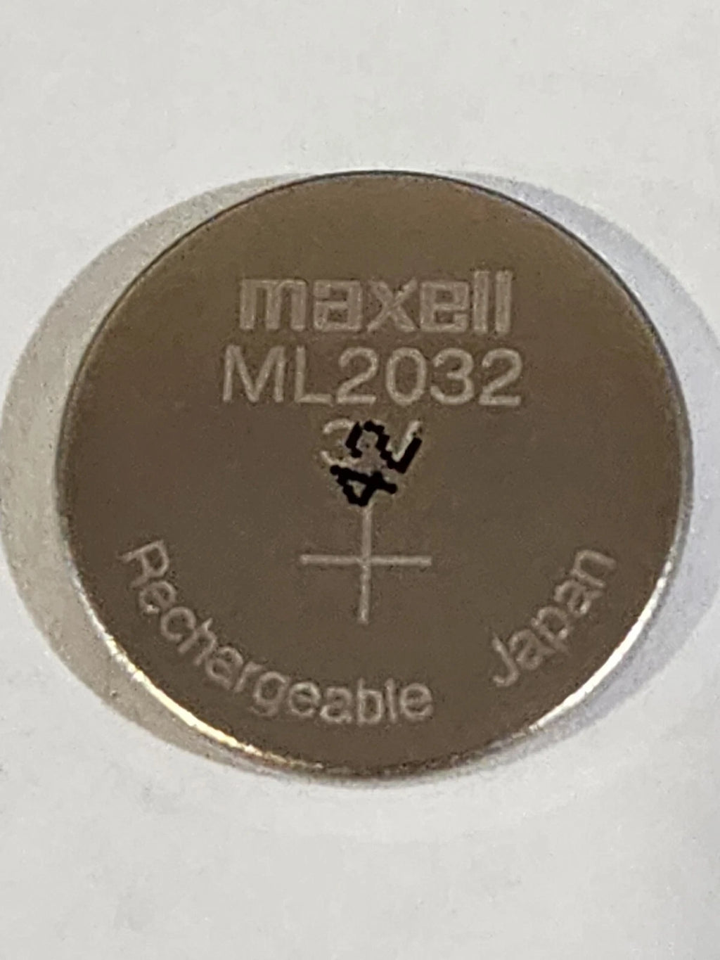 2 pc ML2032 ML 2032 3v RECHARGEABLE LITHIUM BATTERY MANUFACTURED 02/2024