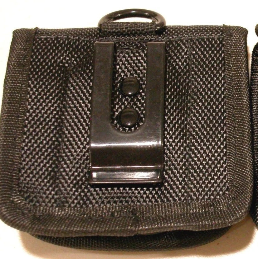 1 Nylon Case Holder Storage For 4 x 18650 Battery belt holster clip hook