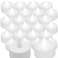 Qty 24 Battery Operated, Flickering White LED Tealights Tea Lights Flameless