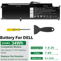 34Wh 7.6V Laptop Battery For Dell Latitude 13 7370 E7370 Series Type:XCNR3 WY7CG