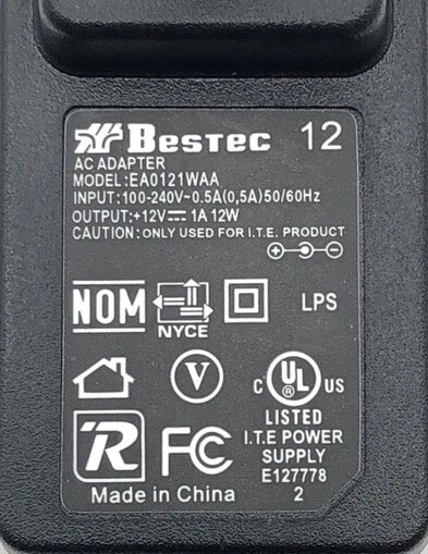 New Original Bestec Power Supply for Cisco Linksys Wireless Wi-Fi Router E1550