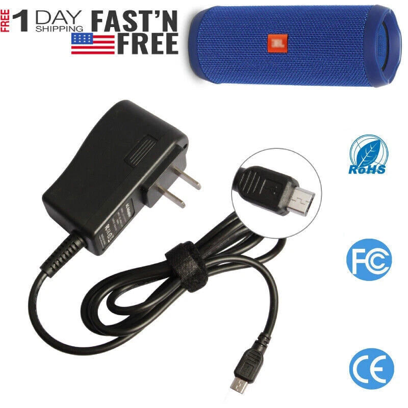AC Adapter for JBL Flip 4 Pulse 2/3 Bluetooth Speaker Charger Power Supply Cord