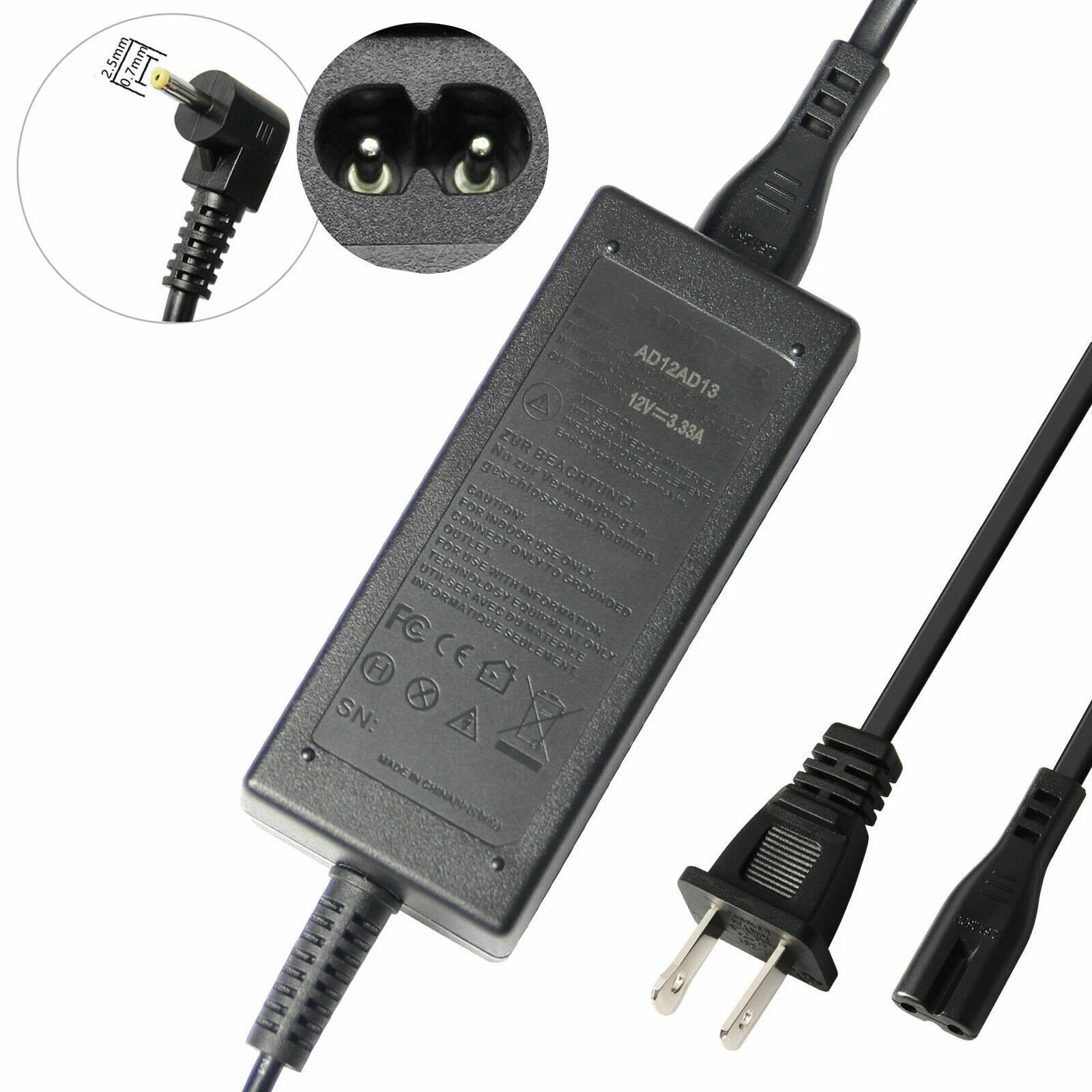AC Adapter Charger For Samsung Series 3 Chromebook XE303C12 Google Chrome OS US