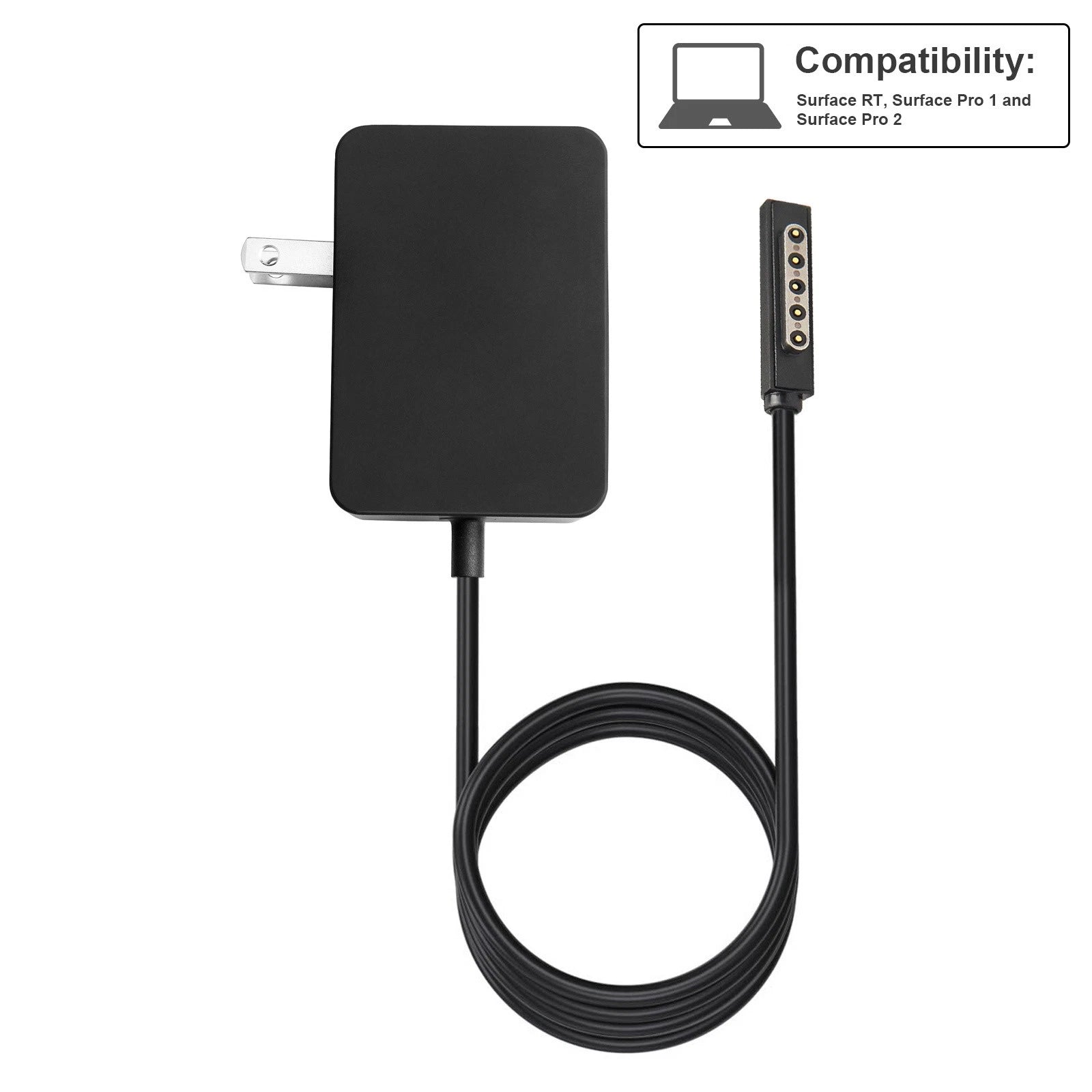 24W Wall Charger For Microsoft Surface Pro 1 2 & RT 1512 Tablet AC Power Adapter