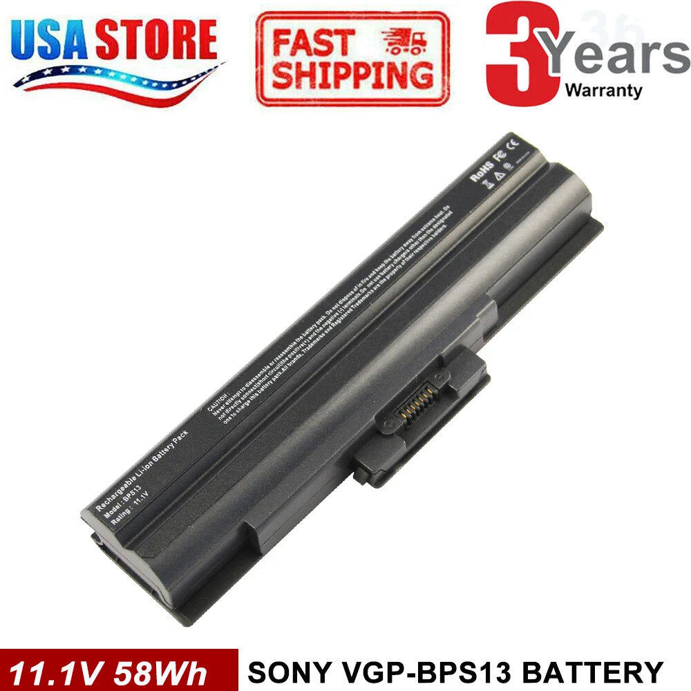 Battery for Sony Vaio VGP-BPS13 VGP-BPL13 VGP-BPS21 VGP-BPS21A VGP-BPS21B