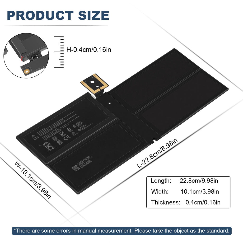 Battery DYNM02 G3HTA038H for Microsoft Surface Pro 5 1796 Pro 6 1807 /Stylus Pen